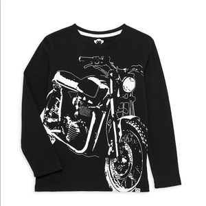 Like New Appaman Boys Motorcycle Graphic Long Sleeve T-Shirt